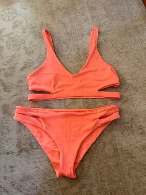 l*space Coral Orange Bikini Set